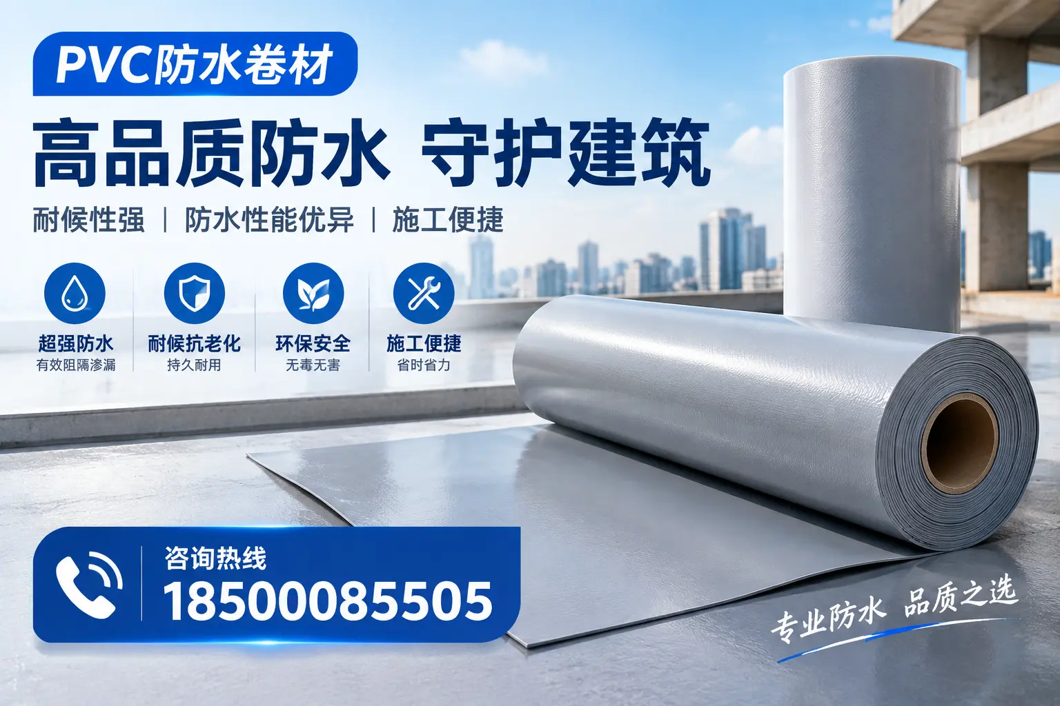PVC防水卷材的防水效果评测，适合石河子的科学依据