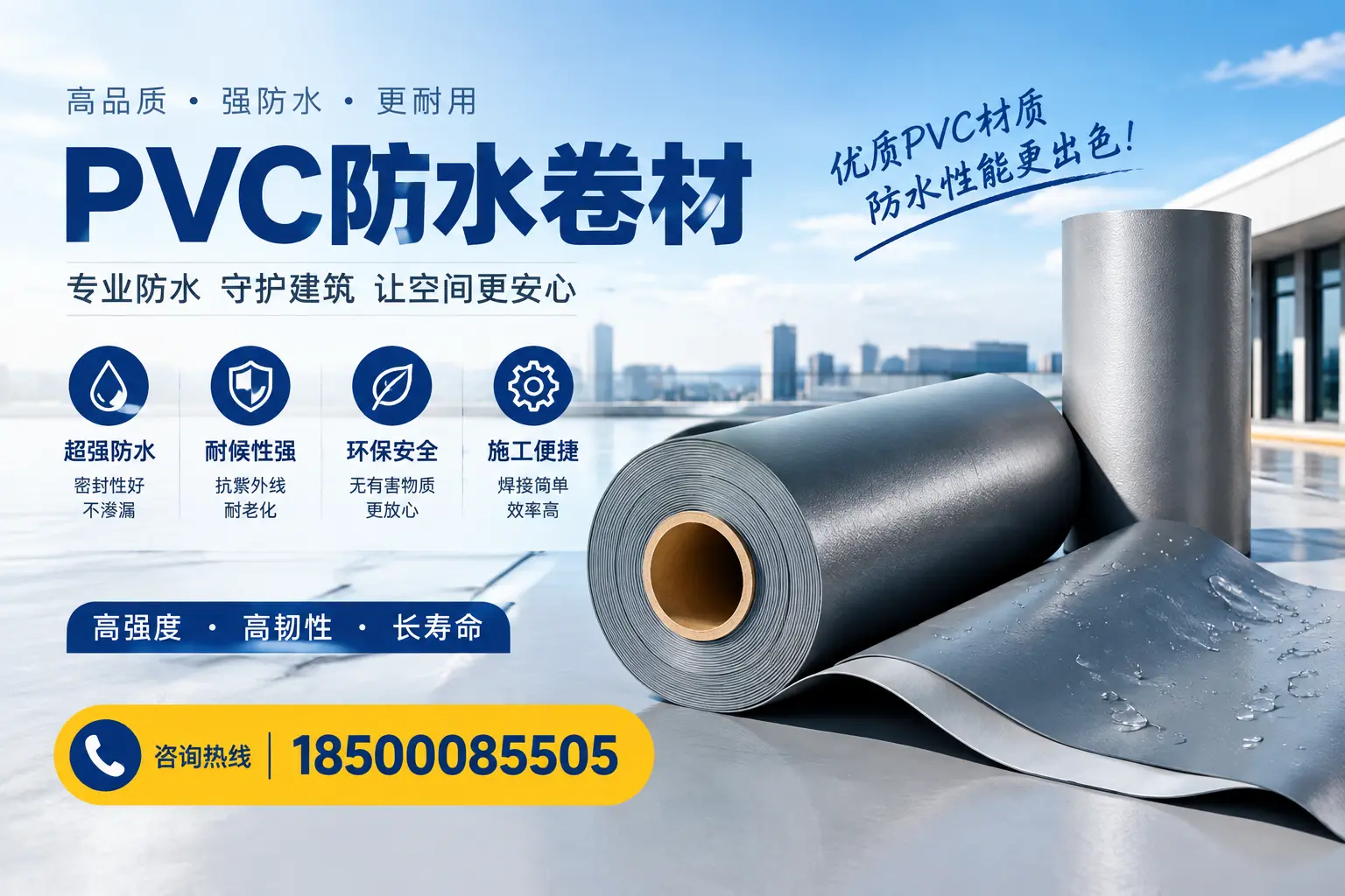如何判断PVC防水卷材的质量优劣？石河子选购技巧